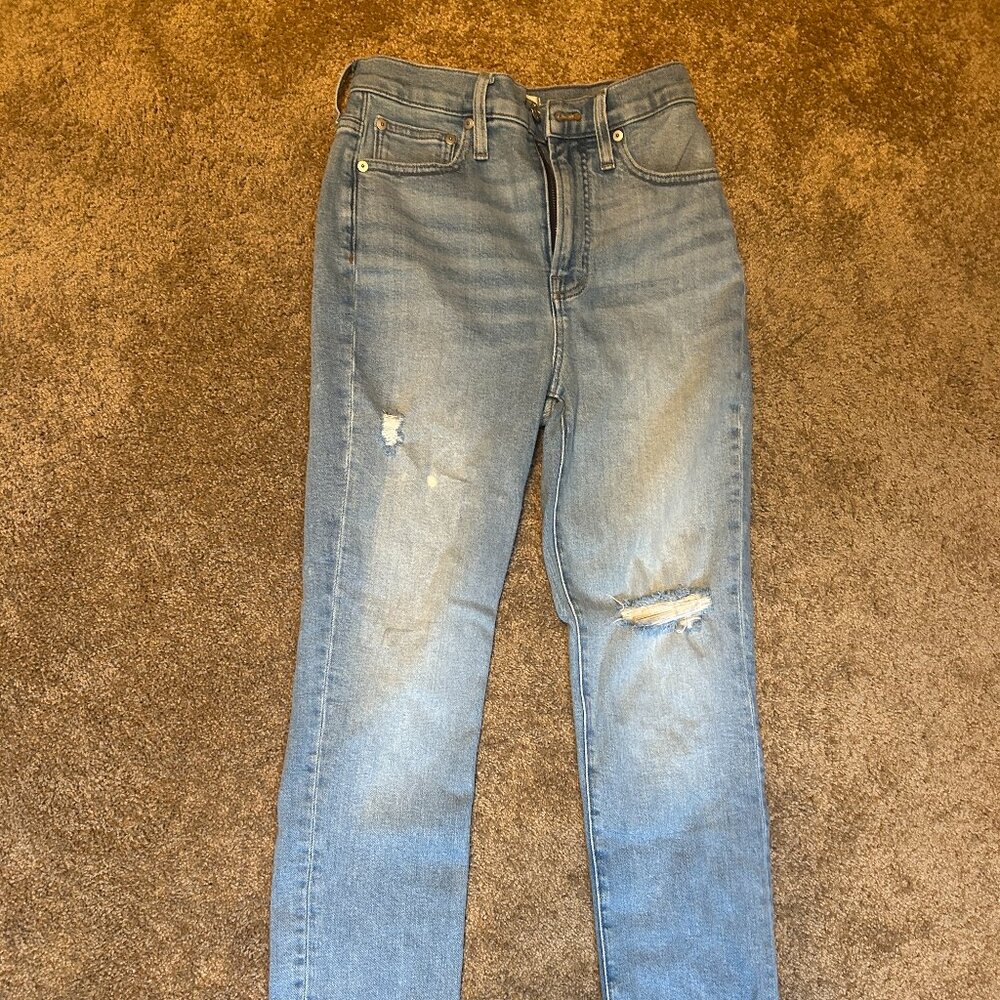 Madewell Perfect Vintage Jeans Frayed Straight